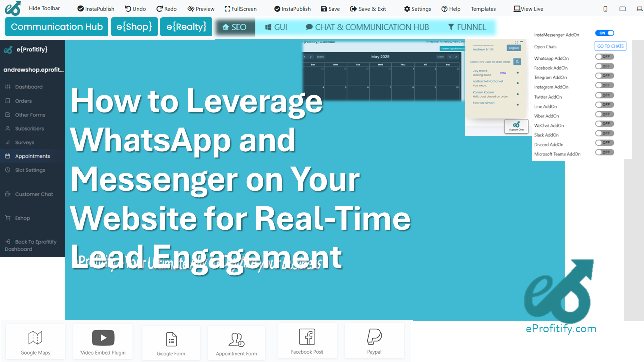 How to Leverage WhatsApp and Messenger on Your Website for Real-Time Lead Engagement